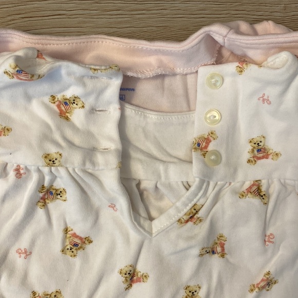 Ralph Lauren Sleeveless Footie and Sweater Set 100% Cotton 3M - Picture 9 of 11